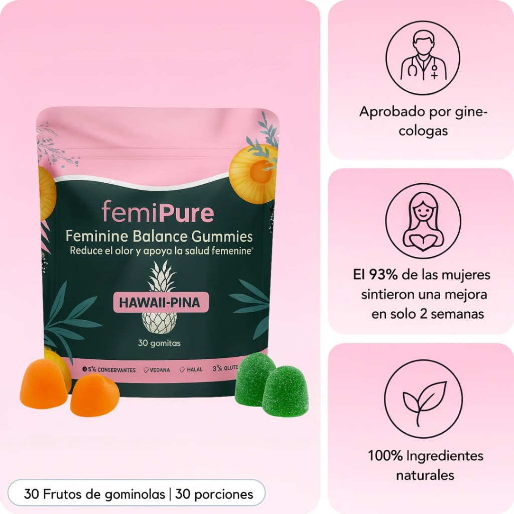 Femmi™ Gomitas: Olvidate del mal olor y la incomodidad